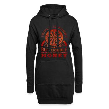 Fléchettes Fléchettes fléchettes - Sweat-shirt à capuche long Femme - noir - Devant