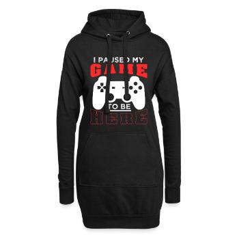 Gamer nerd gaming nerdy Geschenk - Hoodie-Kleid - Schwarz - Vorne