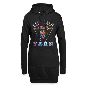 Tricot - Sweat-shirt à capuche long Femme - noir - Devant