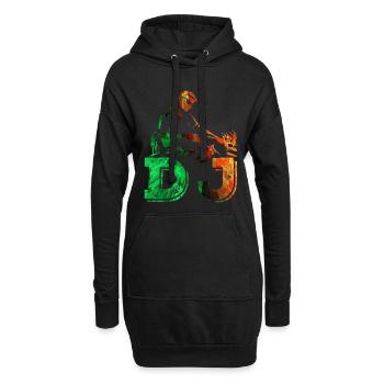 Dj - Sweat-shirt à capuche long Femme - noir - Devant