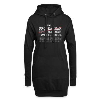 Programmierer - Hoodie-Kleid - Schwarz - Vorne