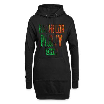 Enterrement de vie de garçon - Sweat-shirt à capuche long Femme - noir - Devant