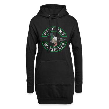 Taube - Hoodie-Kleid - Schwarz - Vorne