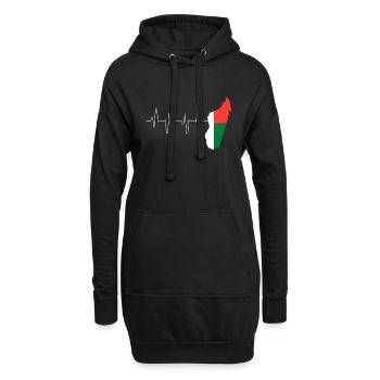 Madagaskar - Hoodie-Kleid - Schwarz - Vorne