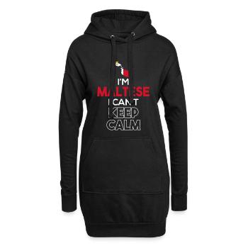 Malta - Hoodie-Kleid - Schwarz - Vorne