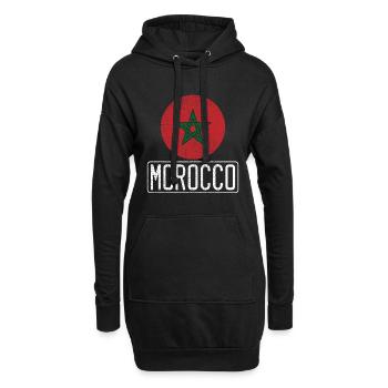 Marokko - Hoodie-Kleid - Schwarz - Vorne
