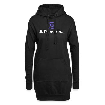 A Pom n-i-n... - Hoodie-Kleid - Schwarz - Vorne