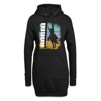 Rodeo Vintage Retro Rodeo Rider - Hoodie Dress - black - Front