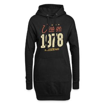 Vintage 1978 - 45th Birthday Classic Born 1978 - Hoodie Dress - black - Front