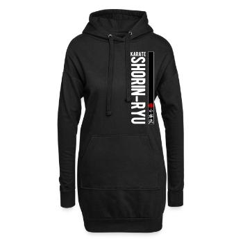 Karate Shorin Ryu Kanji Kampfkunst Japan - Hoodie-Kleid - Schwarz - Vorne