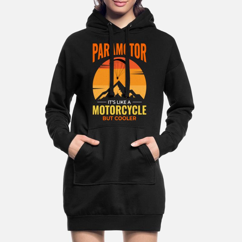Paramotor Pilot Paramotoring Powered Paraglider Hoodie Dress