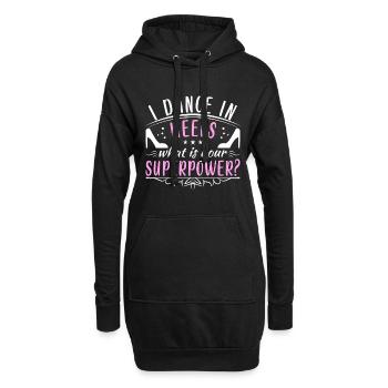 Formation en danse Ballroom Danse de couple - Sweat-shirt à capuche long Femme - noir - Devant
