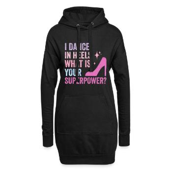 Formation en danse Ballroom Danse de couple - Sweat-shirt à capuche long Femme - noir - Devant