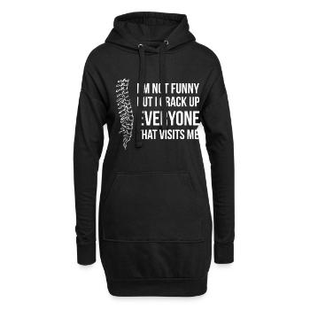 Physiothérapeute chiropracteur physiothérapie - Sweat-shirt à capuche long Femme - noir - Devant