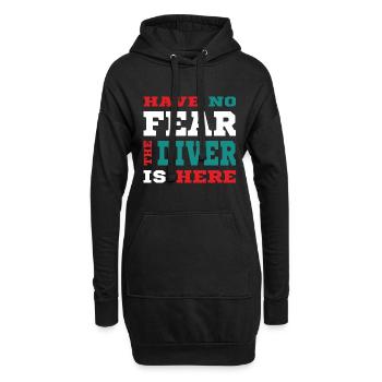 N’ayez pas peur que le plongeur soit ici Tenue - Sweat-shirt à capuche long Femme - noir - Devant