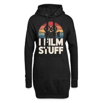 Filmemacher Filmregisseur Kameramann Film - Hoodie-Kleid - Schwarz - Vorne