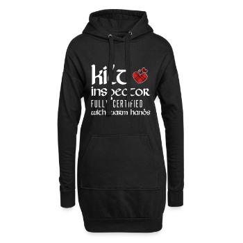 Schottischer Kilt Spruch Schottenrock Schottland - Hoodie-Kleid - Schwarz - Vorne
