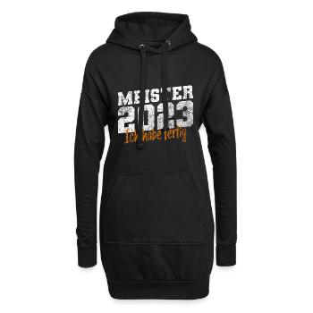 Meister 2023 Meisterprüfung Meisterbrief - Hoodie-Kleid - Schwarz - Vorne