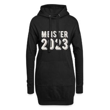 Meister 2023 Meisterprüfung Meisterbrief - Hoodie-Kleid - Schwarz - Vorne