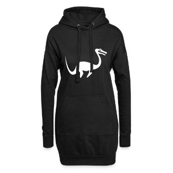 Plesiosaurus, monstres marins et conception du Loch Ness - Sweat-shirt à capuche long Femme - noir - Devant