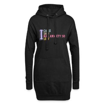 I Came I Saw I Had Anxiety So I Left Funny Saying - Sweat-shirt à capuche long Femme - noir - Devant