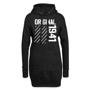 Original 1941 83. Geburtstag Retro-Geschenk - Hoodie-Kleid - Schwarz - Vorne
