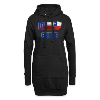 Chile - Hoodie-Kleid - Schwarz - Vorne