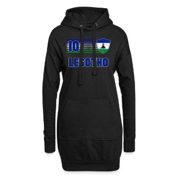 Lesotho - Hoodie-Kleid - Schwarz - Vorne