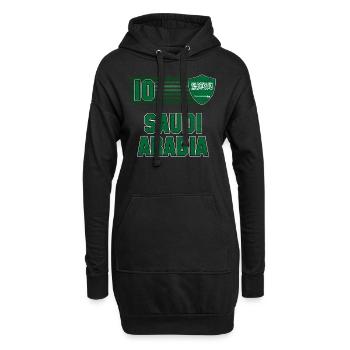 Saudi-Arabien - Hoodie-Kleid - Schwarz - Vorne