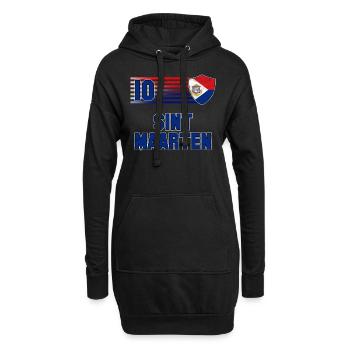 Sint Maarten - Hoodie-Kleid - Schwarz - Vorne