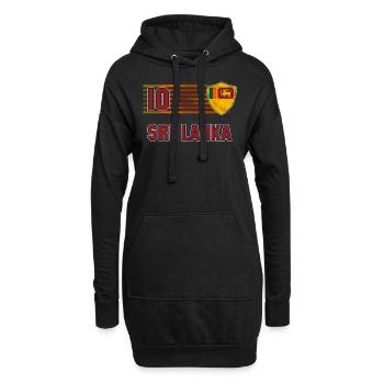 Sri Lanka - Hoodie-Kleid - Schwarz - Vorne