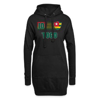 Togo - Hoodie-Kleid - Schwarz - Vorne