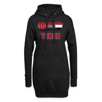 Jemen - Hoodie-Kleid - Schwarz - Vorne