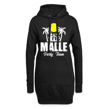 Malle Party Team Urlaub Mallorca - Hoodie-Kleid - Schwarz - Vorne