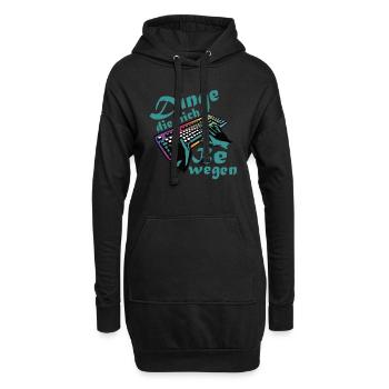 Dinge Die Mich Bewegen Lustig Gaming - Hoodie-Kleid - Schwarz - Vorne