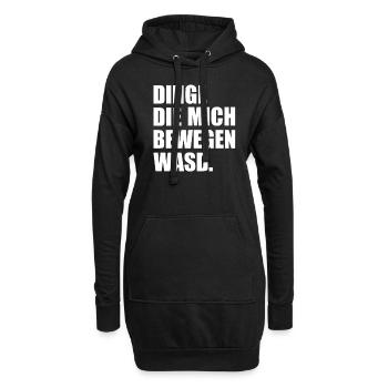 Dinge Die Mich Bewegen WASD Lustig - Hoodie-Kleid - Schwarz - Vorne