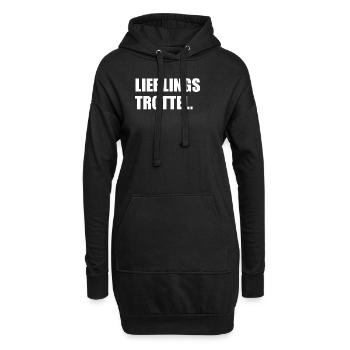 Ventouse Drôle Saint-Valentin - Sweat-shirt à capuche long Femme - noir - Devant
