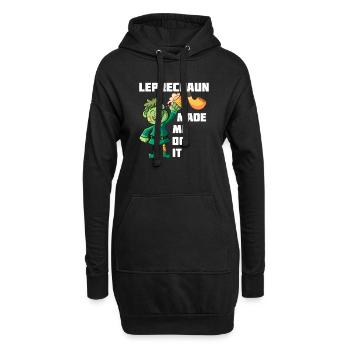 Leprechaun m’a fait le faire - Sweat-shirt à capuche long Femme - noir - Devant