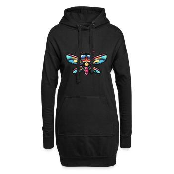 Libelle Cool Tier - Hoodie-Kleid - Schwarz - Vorne