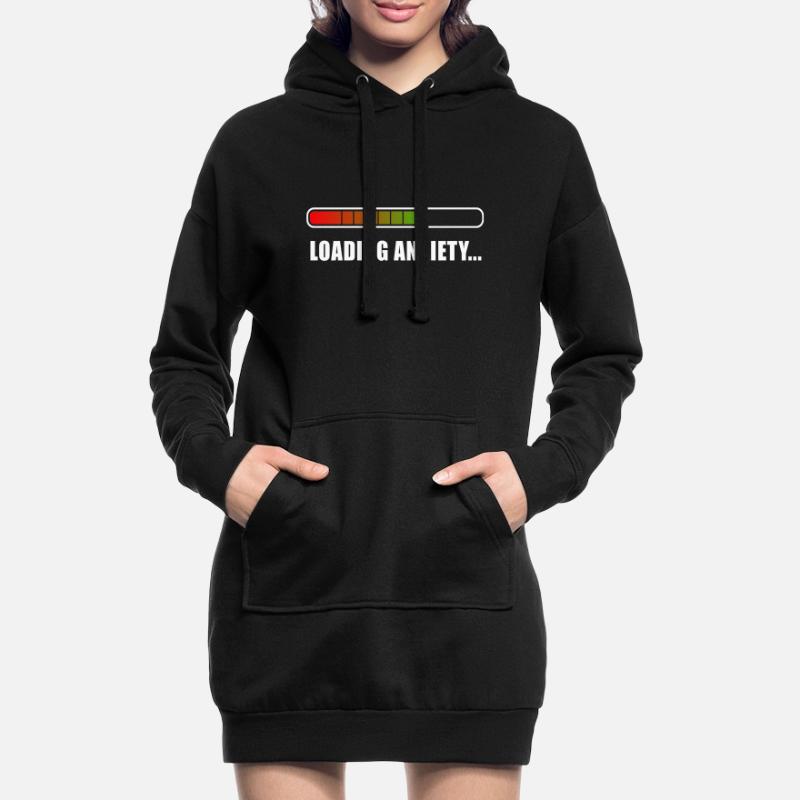 Loading Anxiety... Hoodie-Kleid