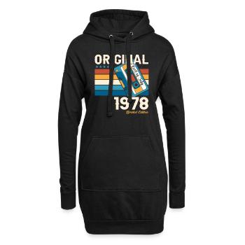 45. Geburtstag Mann Juli Jahrgang 1978 Kassette - Hoodie-Kleid - Schwarz - Vorne