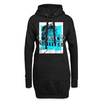 Rome Italie Ville Skyline Colisée Accueil Amour - Sweat-shirt à capuche long Femme - noir - Devant