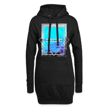 Valence Espagne Ville Skyline Home Love Holiday - Sweat-shirt à capuche long Femme - noir - Devant