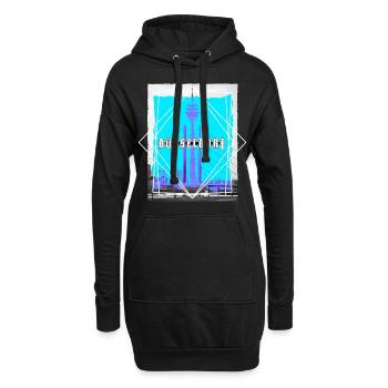 Düsseldorf Allemagne Ville Skyline Accueil Amour - Sweat-shirt à capuche long Femme - noir - Devant