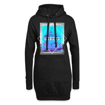Oxford Angleterre UK City Skyline Accueil Amour - Sweat-shirt à capuche long Femme - noir - Devant