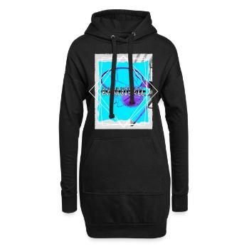 Basketball Basketballer Korb Dunking Sport Spieler - Hoodie-Kleid - Schwarz - Vorne