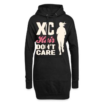Crosslauf | Cross Country Läufer Berglauf Geschenk - Hoodie-Kleid - Schwarz - Vorne