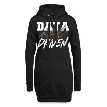 Datengesteuerter Befehl für Data Science Collector - Hoodie-Kleid - Schwarz - Vorne