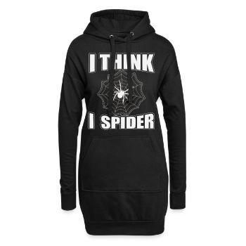 Lustiger Denglisch Spruch Denglisch Sprüche - Hoodie-Kleid - Schwarz - Vorne