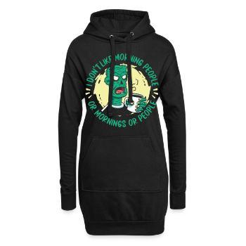 Zombie Monster Halloween - Hoodie-Kleid - Schwarz - Vorne